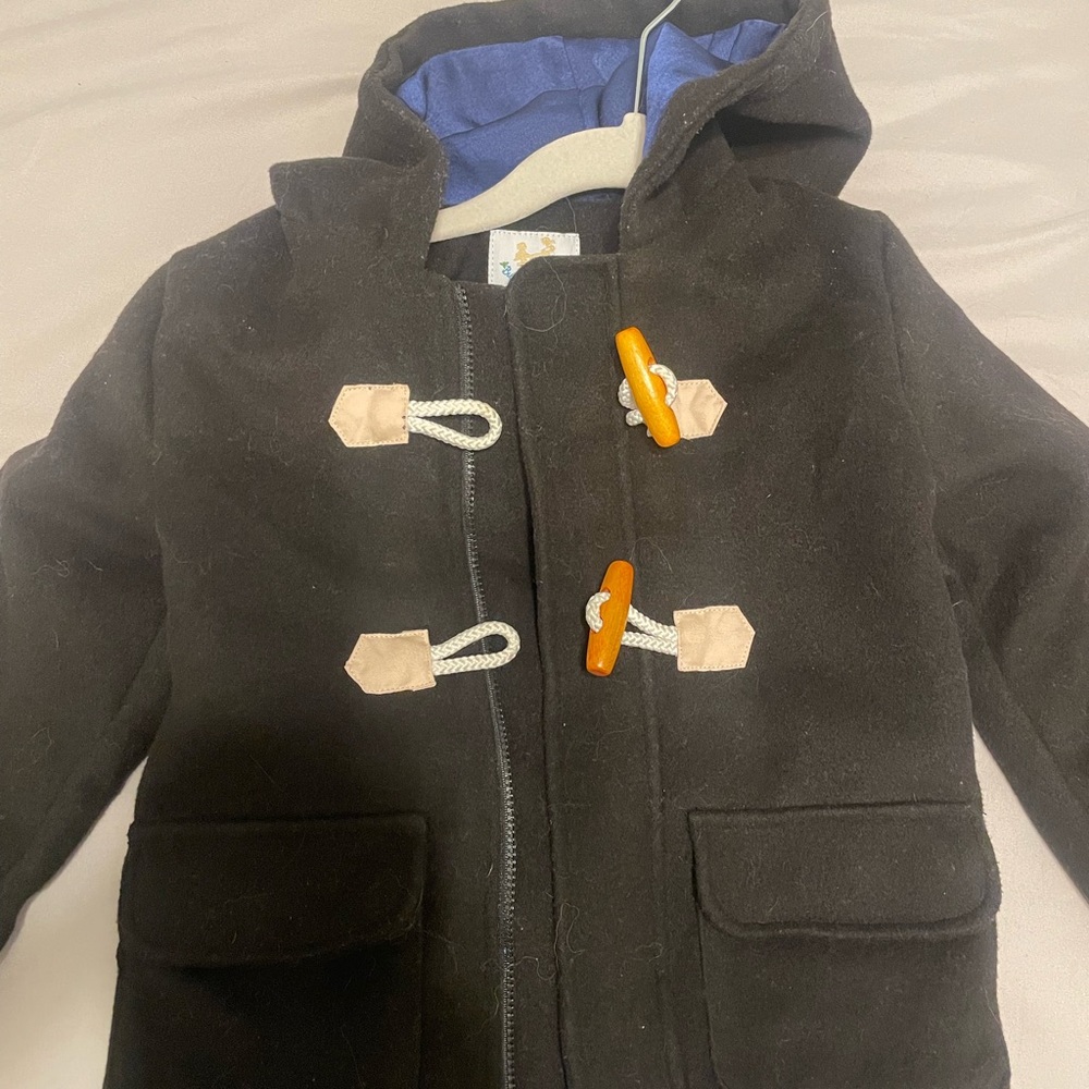 Black Busy Bee Smocks toddler coat